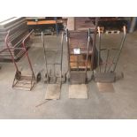 Four various sack barrows