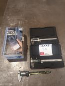 absolute aos digimatic caliper, Workzone digital caliper and Micronta 7-Range AC volt ammeter