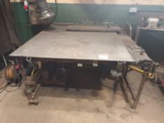 Steel welder's bench