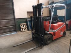 BT Blitz 250 model C4E 250v electric counterbalance forklift with side shift, 2,500Kg capacity