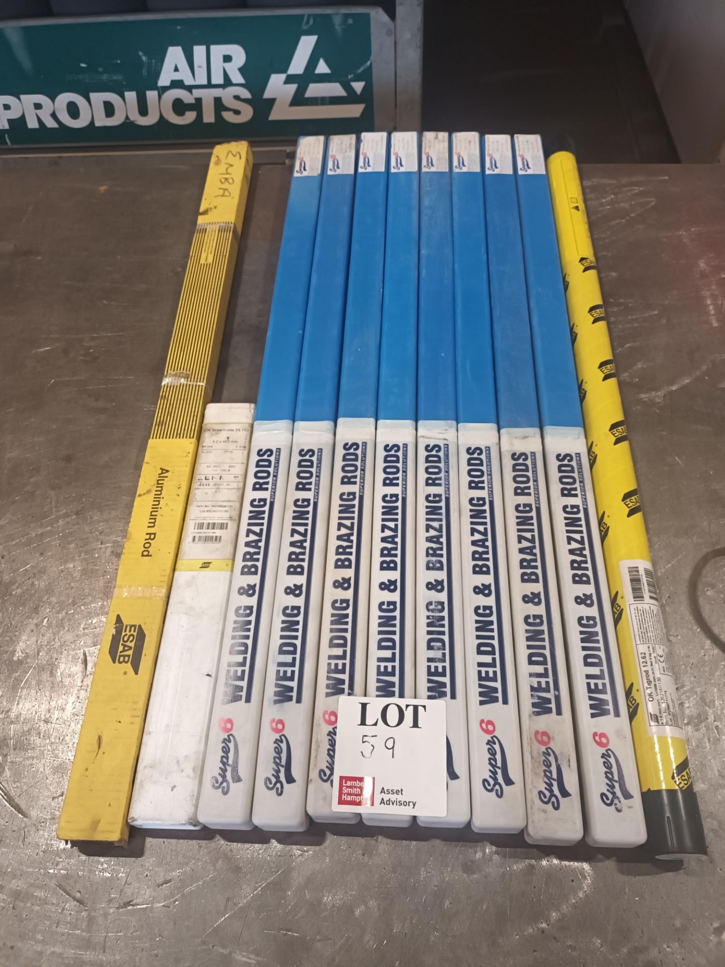 Eleven packs of various welding and brazing rods