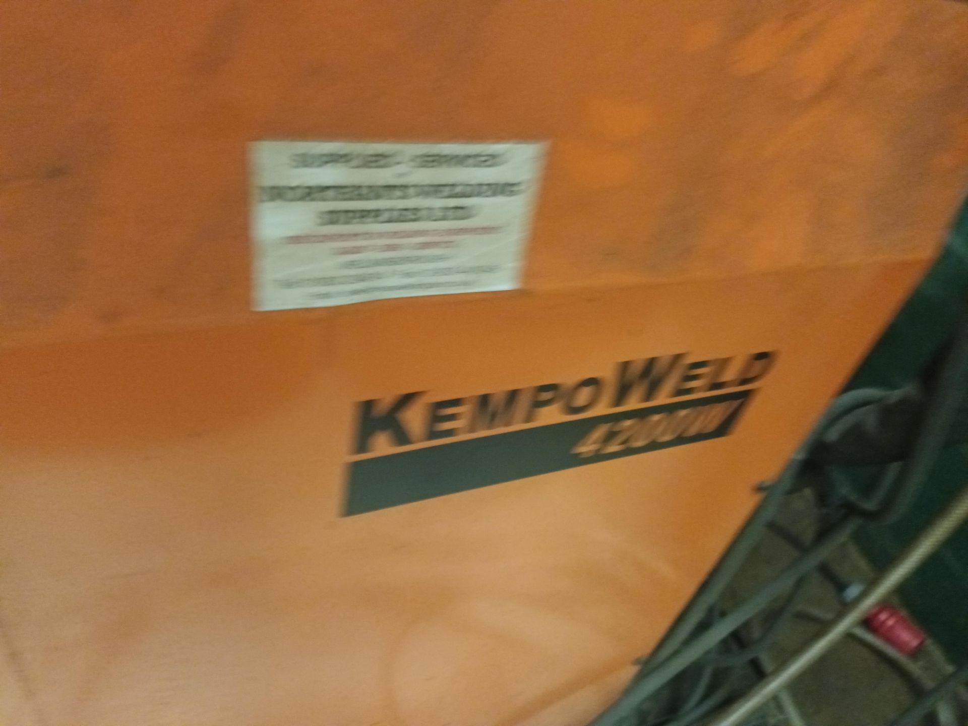 Kemppi Kempoweld 4200W mig welder, Serial no. 1990151D with Kemppi Kempoweld Wire 400 wire feed, Se - Bild 3 aus 4