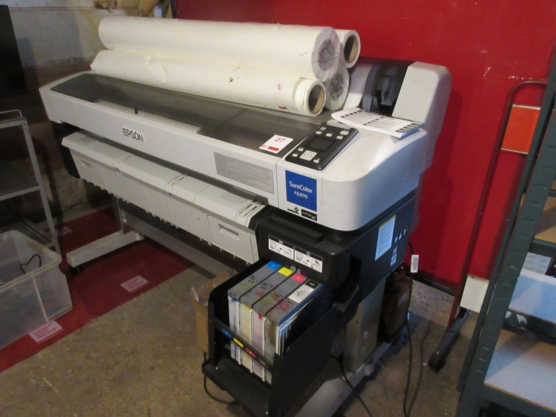Epson Surecolor SC-F 6200 wide format printer, serial no. X42J002557 - Bild 5 aus 6