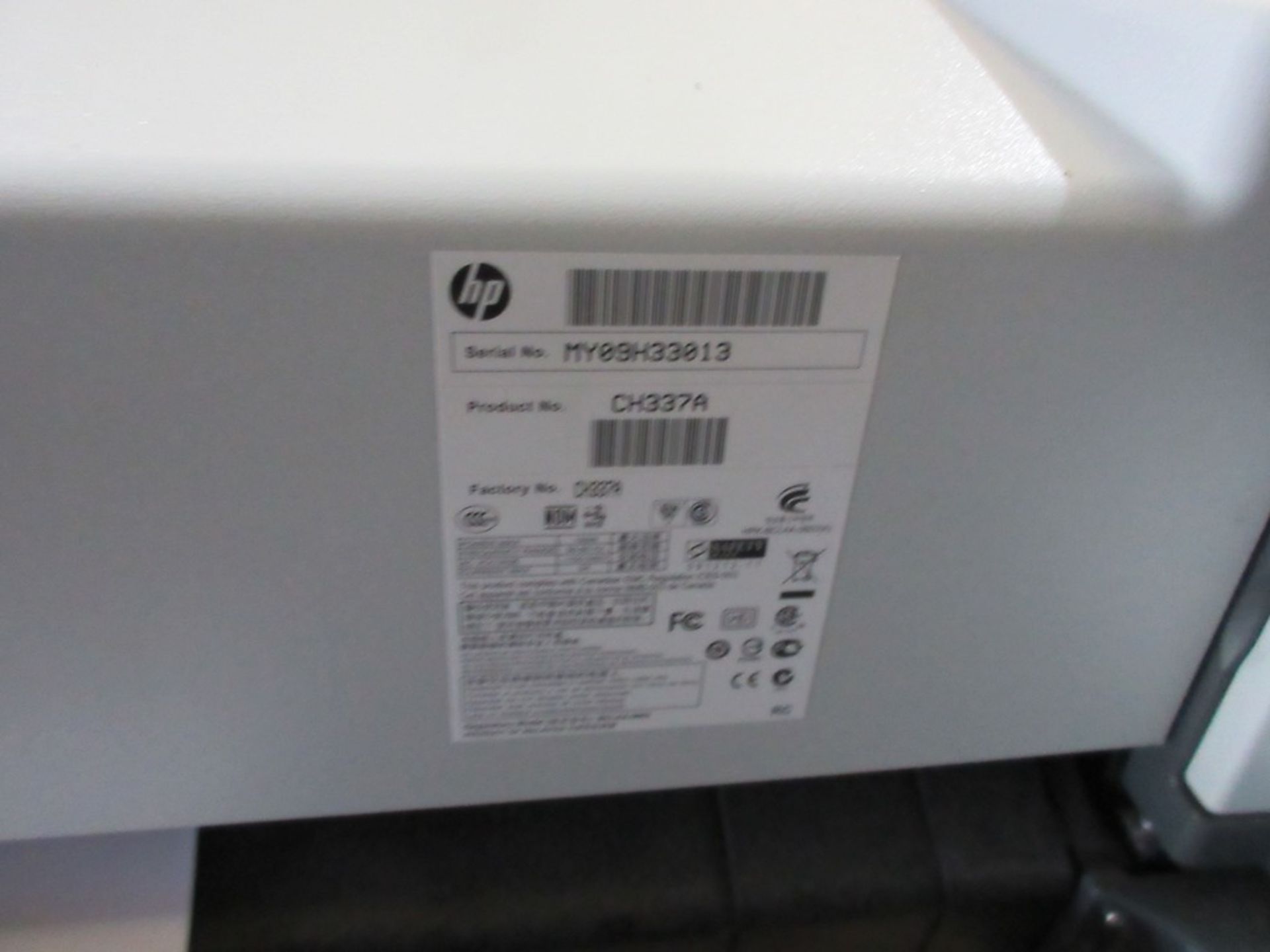 HP Designjet 510 wide carriage printer, serial no. MY09H33013 - Image 4 of 5