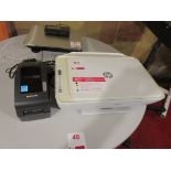 HP Deskjet 2620 printer, 1 x Bixolon label printer