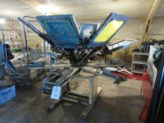 Rototex 6 colour screen printing press, multi printer