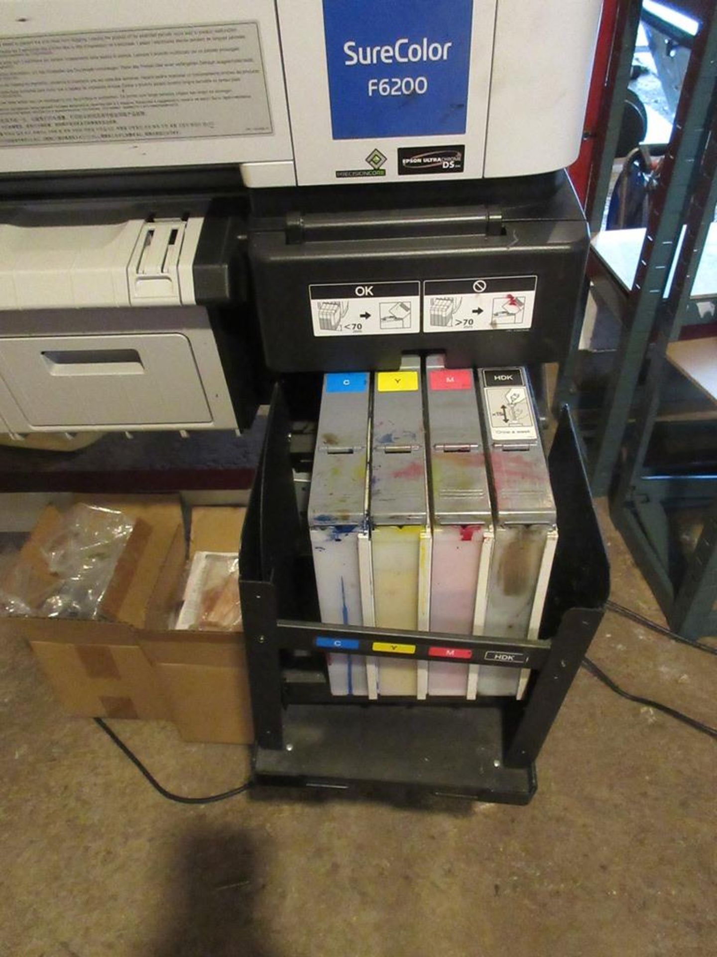 Epson Surecolor SC-F 6200 wide format printer, serial no. X42J002557 - Bild 3 aus 6