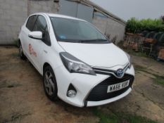 Toyota Yaris Icon Hybrid Vvt-I Cvt hatchback, 76bhp Registration: WA66 VDR Recorded mileage: 56,