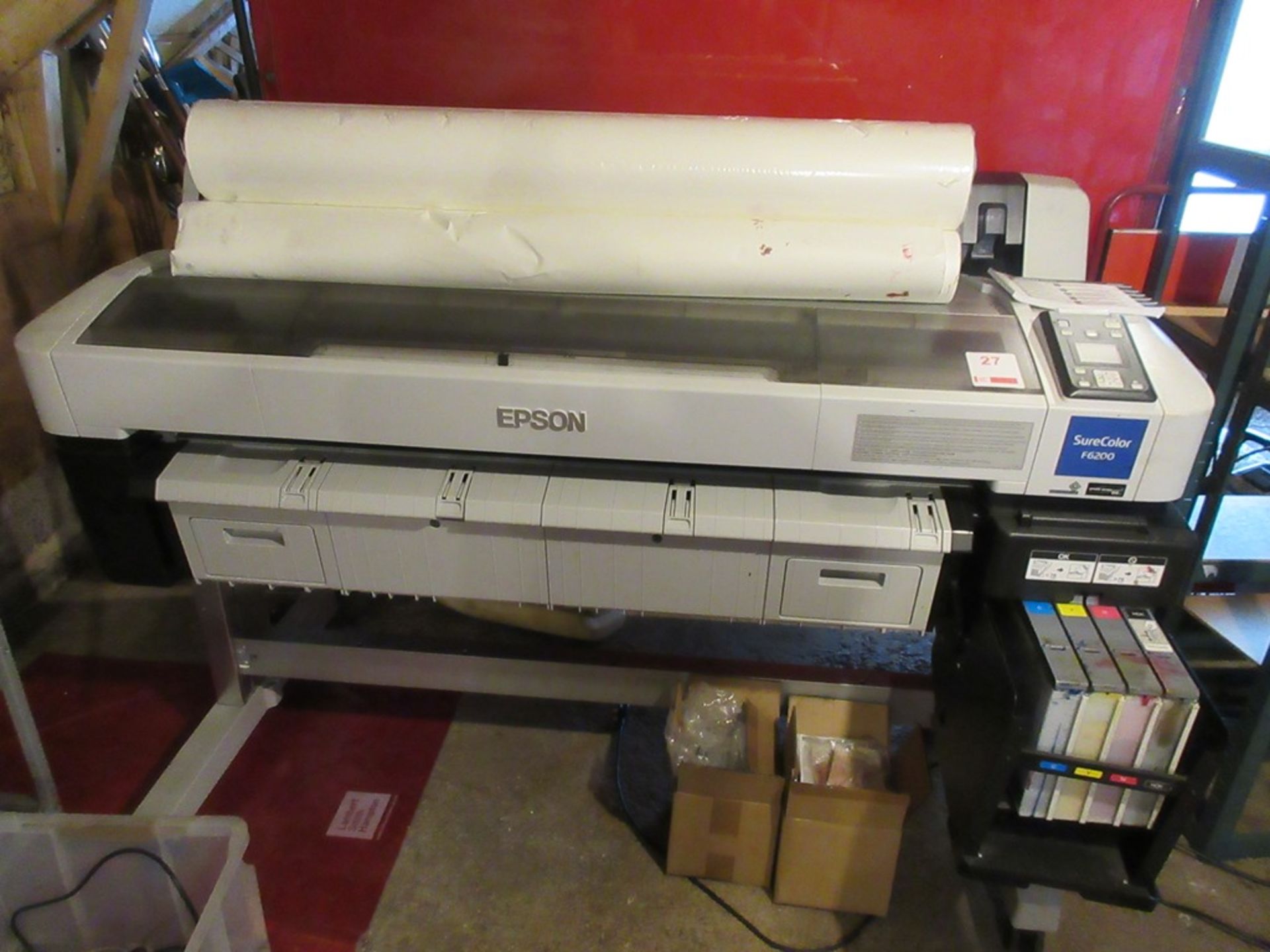Epson Surecolor SC-F 6200 wide format printer, serial no. X42J002557