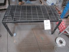 Steel framed platform step, 1000 x 480mm