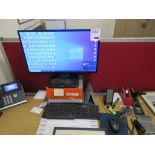 Dell Optiplex 3010 desktop PC, Ilyama flat screen monitor, keyboard, mouse