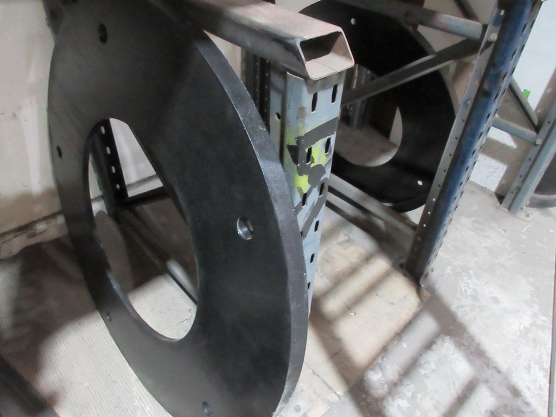 Eight assorted rotor protector plates to include: 29" 3 port top, two 800 series, 35" 6 port top, - Image 2 of 4