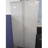 Steel framed twin door cabinet