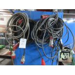 Quantity of assorted 5 pin electric cabling
