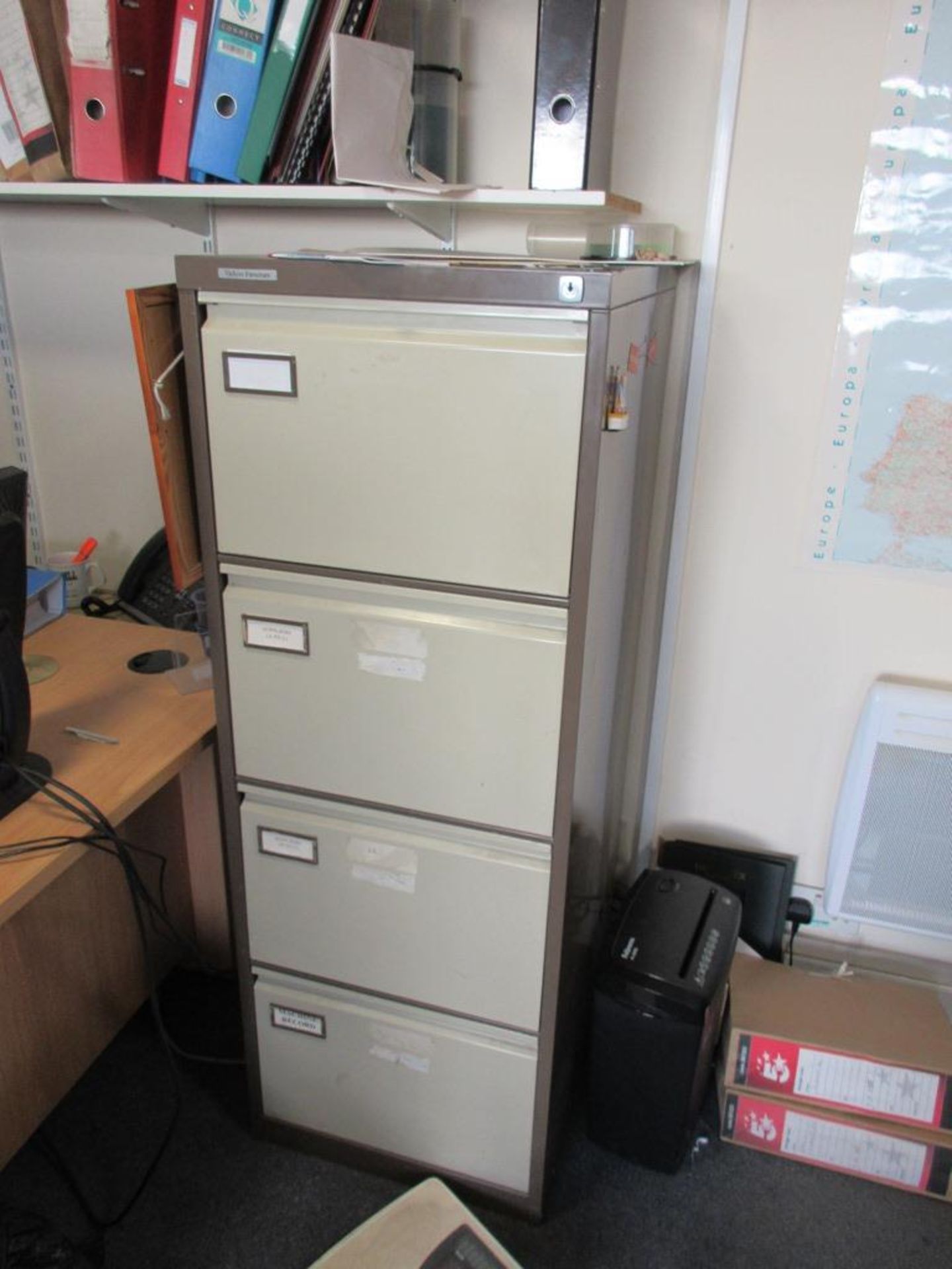 Two steel 4 drawer filing cabinets - Image 2 of 3