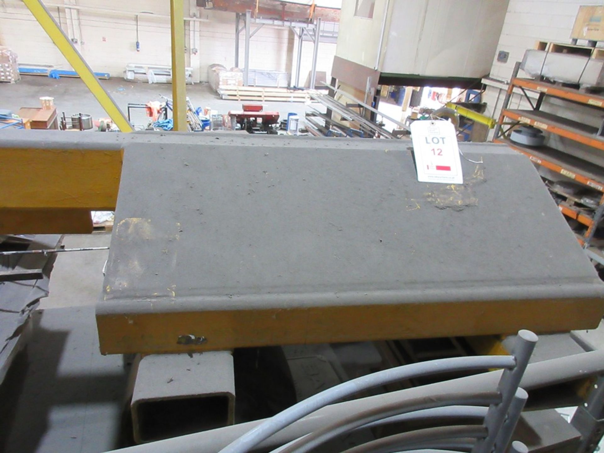 Steel framed forklift mounting lifting jib, approx. height 2.5m - Used Reserved until 12noon last - Image 2 of 4