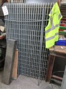 Three steel mesh grid plates, 1000 x 1650mm
