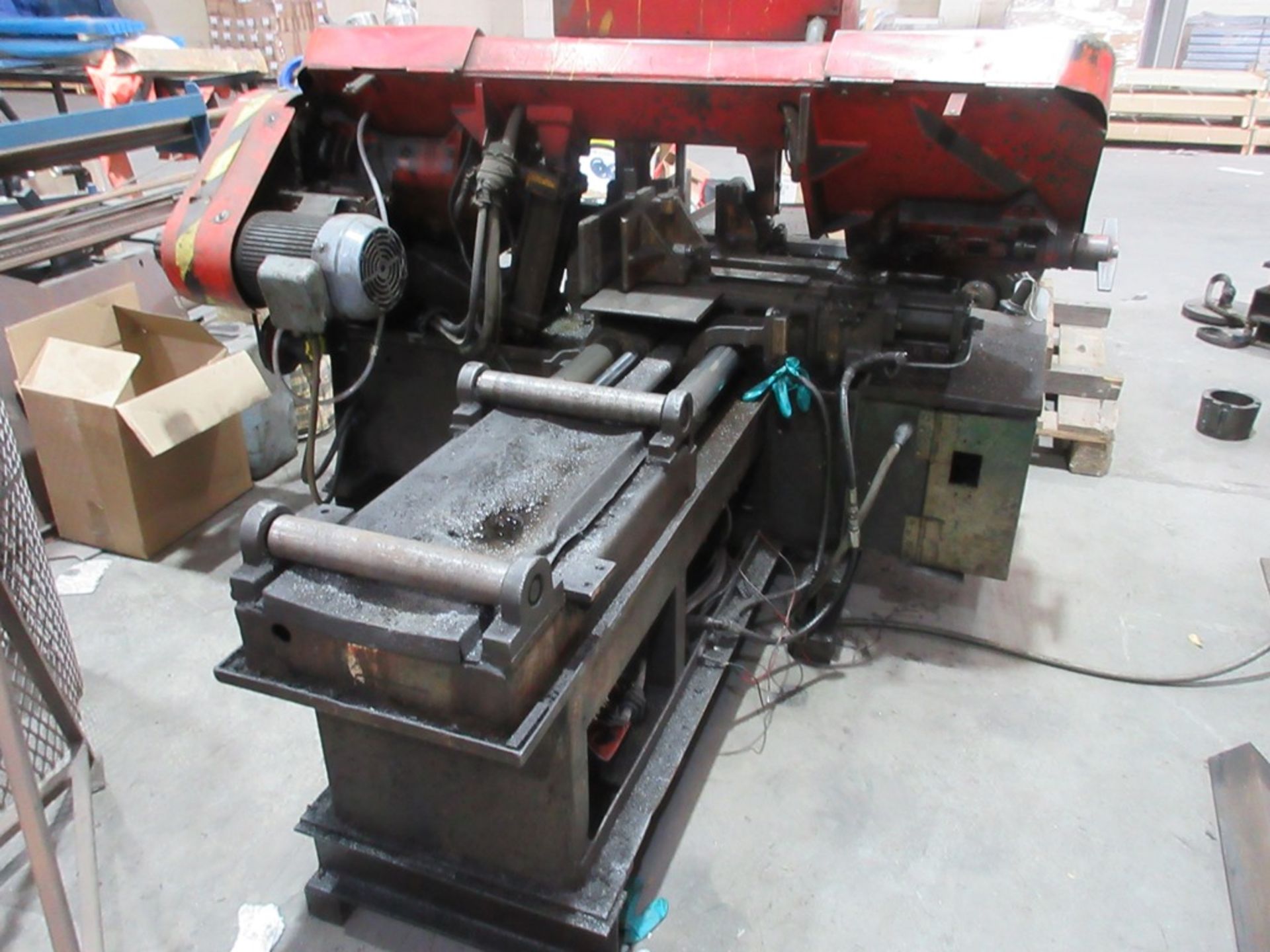 Amada Cutmaster HA-250 hydraulic metal cutting band saw serial no. 460578 (1989), 3 phase blade - Image 3 of 6