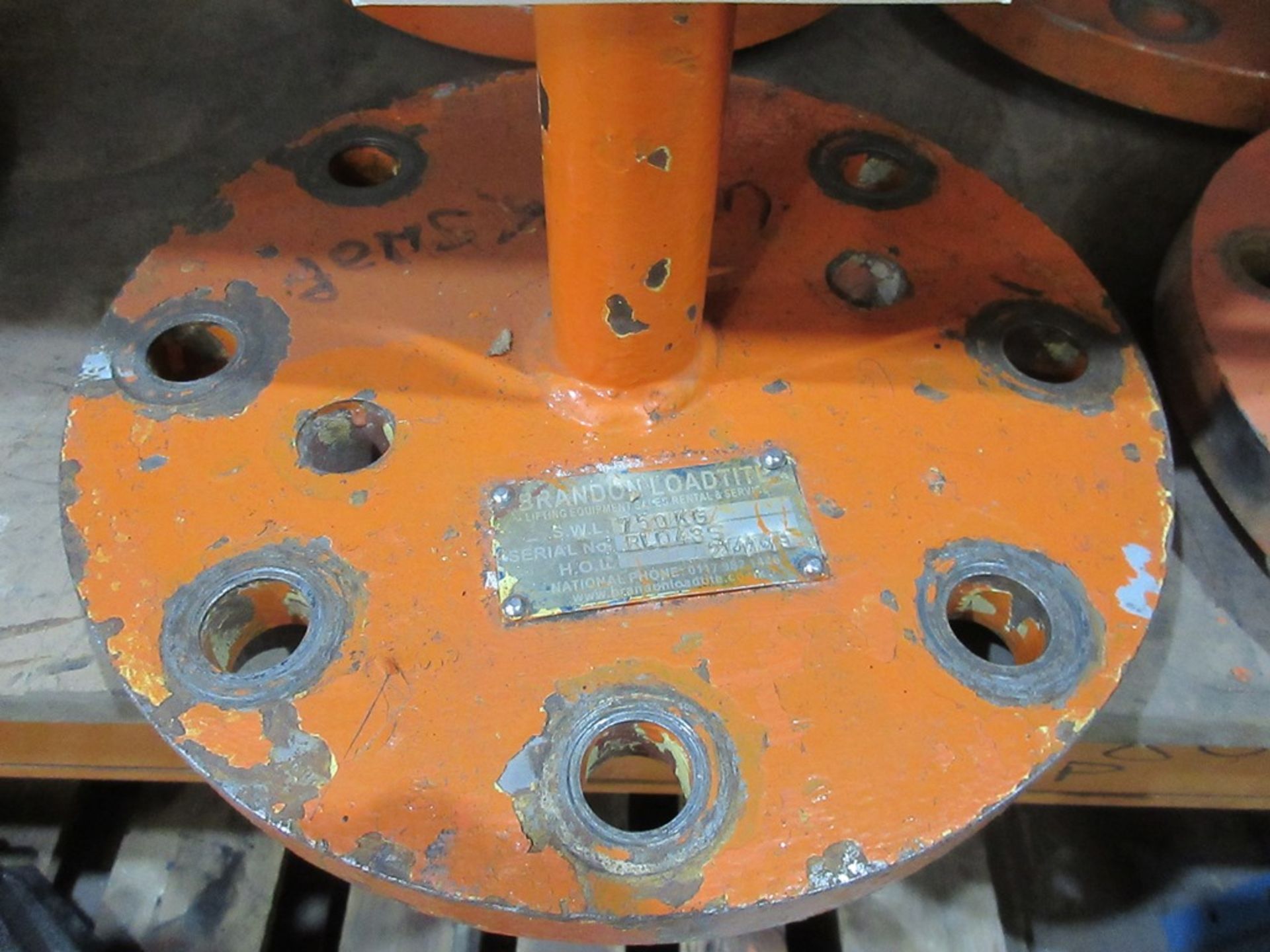 Six Brandon Loadtite 750kg lifting jigs NB: This item has no record of Thorough Examination. The - Image 2 of 4