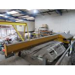 Steel framed forklift mounting lifting jib, approx. height 2.5m - Used Reserved until 12noon last