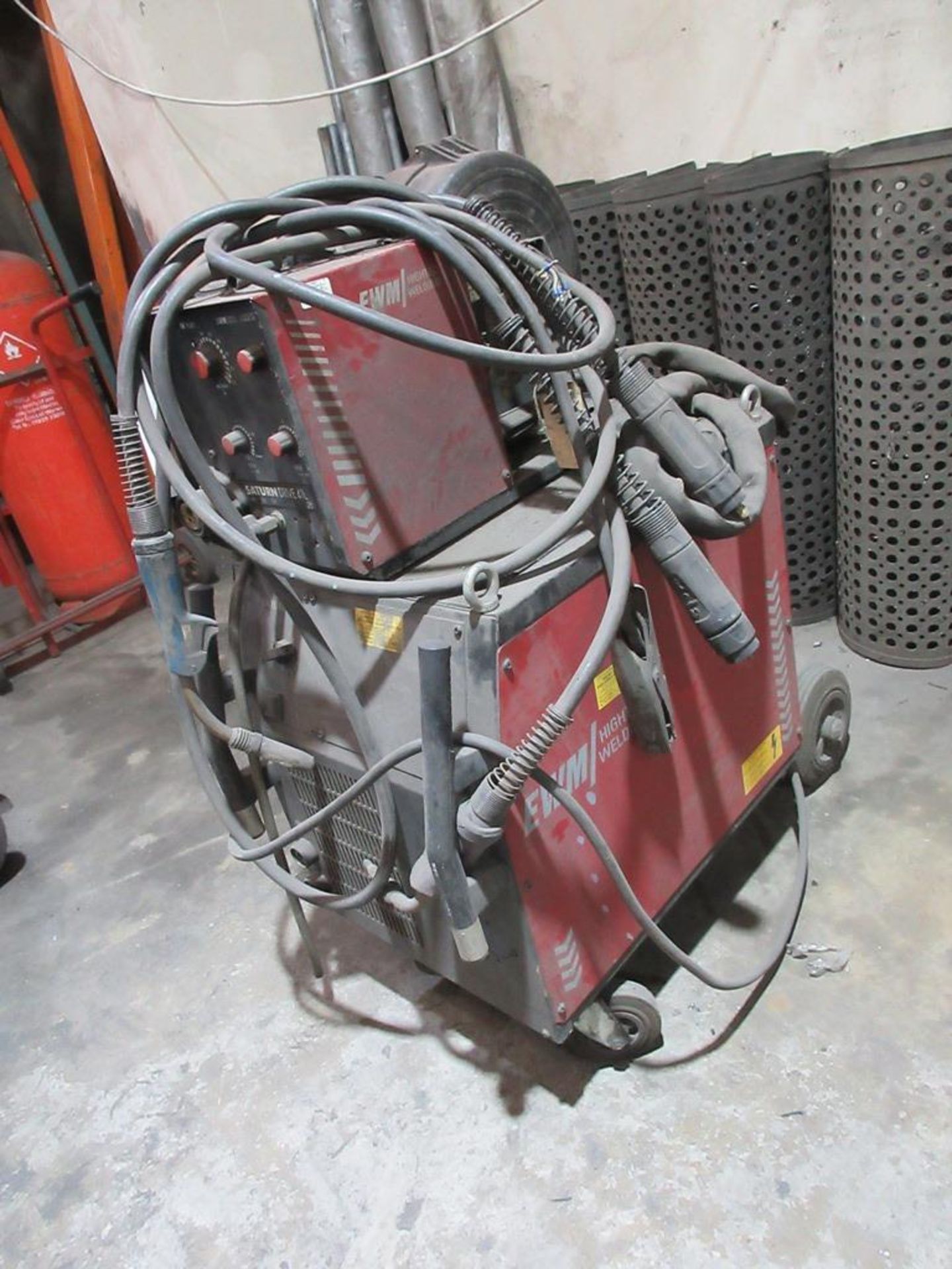 EWM Satura 351 Hightech Welding mig welder serial no. 144937, with Saturn drive 412 wire feeder - Image 2 of 5