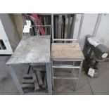 Steel mobile transport trolley and bench seat