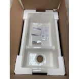 Kohler model 6625-0 white enamelled cast iron sink unit 1.5 bowl, size 33 x 18.75 with strainer