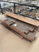 Pallet of wood flooring