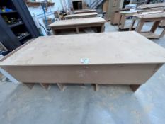 Wooden workbench, 251cm x 110cm