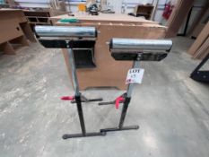 2 x adjustable roller stands