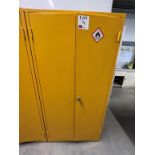 Manutan 6 ft. steel 2-door flammables cabinet