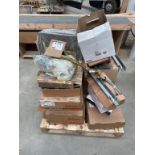 3 pallets of assorted kitchen fixings, plumbing, extraction unit and taps.