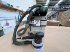 Festool CTM MIDI I dust extractor with Festool ETS 150/3 EQ orbital sander