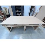 Wooden workbench, 245cm x 122cm