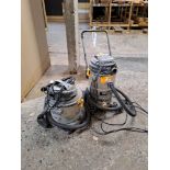 2 x Various Titan wet/dry vacuum cleaners, both 240v