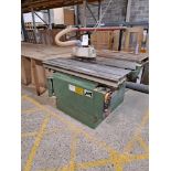 Casadei Type KS-1400 table saw , Serial No. 85-15-132, with Mobile single-bag dust extractor