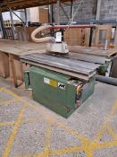 Casadei Type KS-1400 table saw , Serial No. 85-15-132, with Mobile single-bag dust extractor