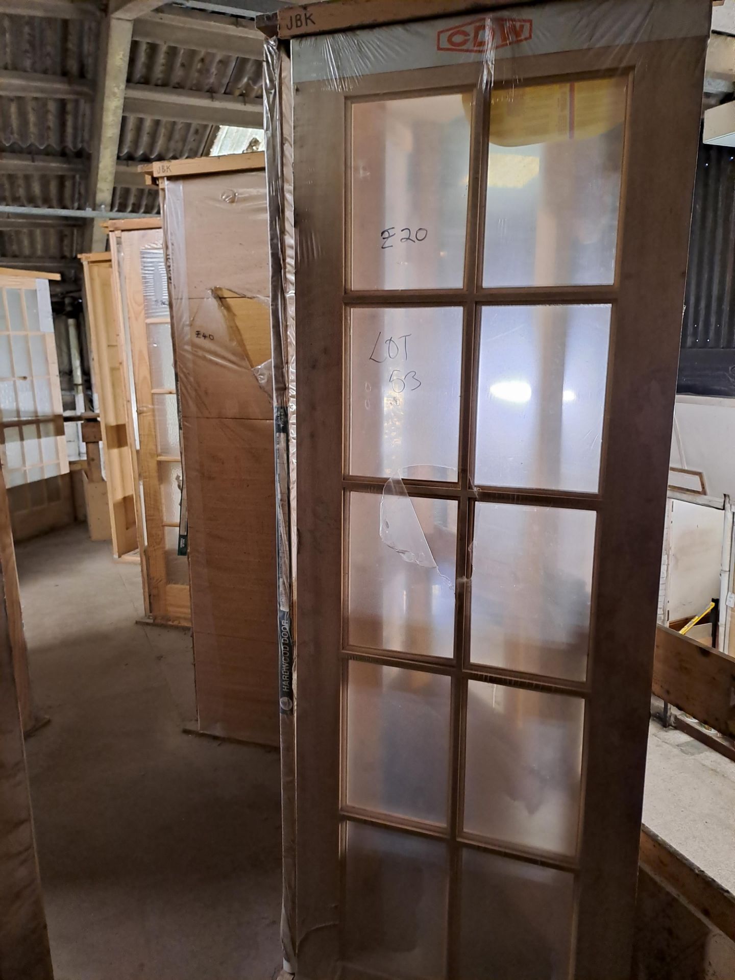 Quantity of various internal and external display doors, approx. 60 Please ensure sufficient - Image 4 of 10