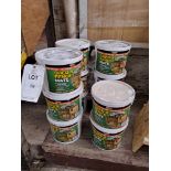 Approx. 11 x tubs of Shed and Fence Mate, various colours