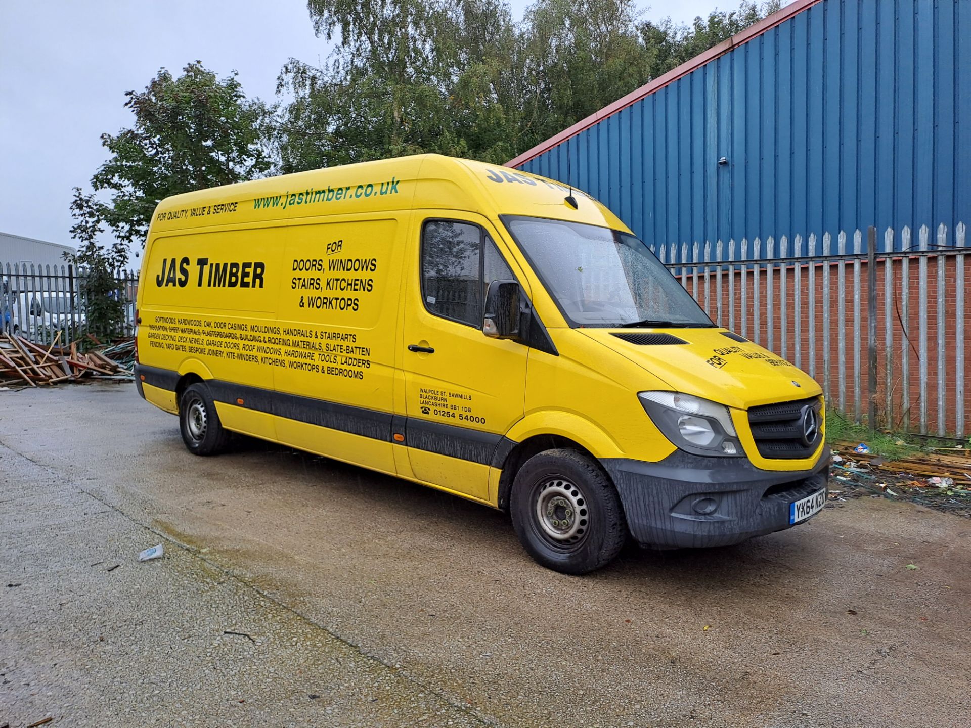 Mercedes Sprinter 313 CDI LWB high roof van, Registration no. YK64 KZO, DOR: Sept 2014, Indicated