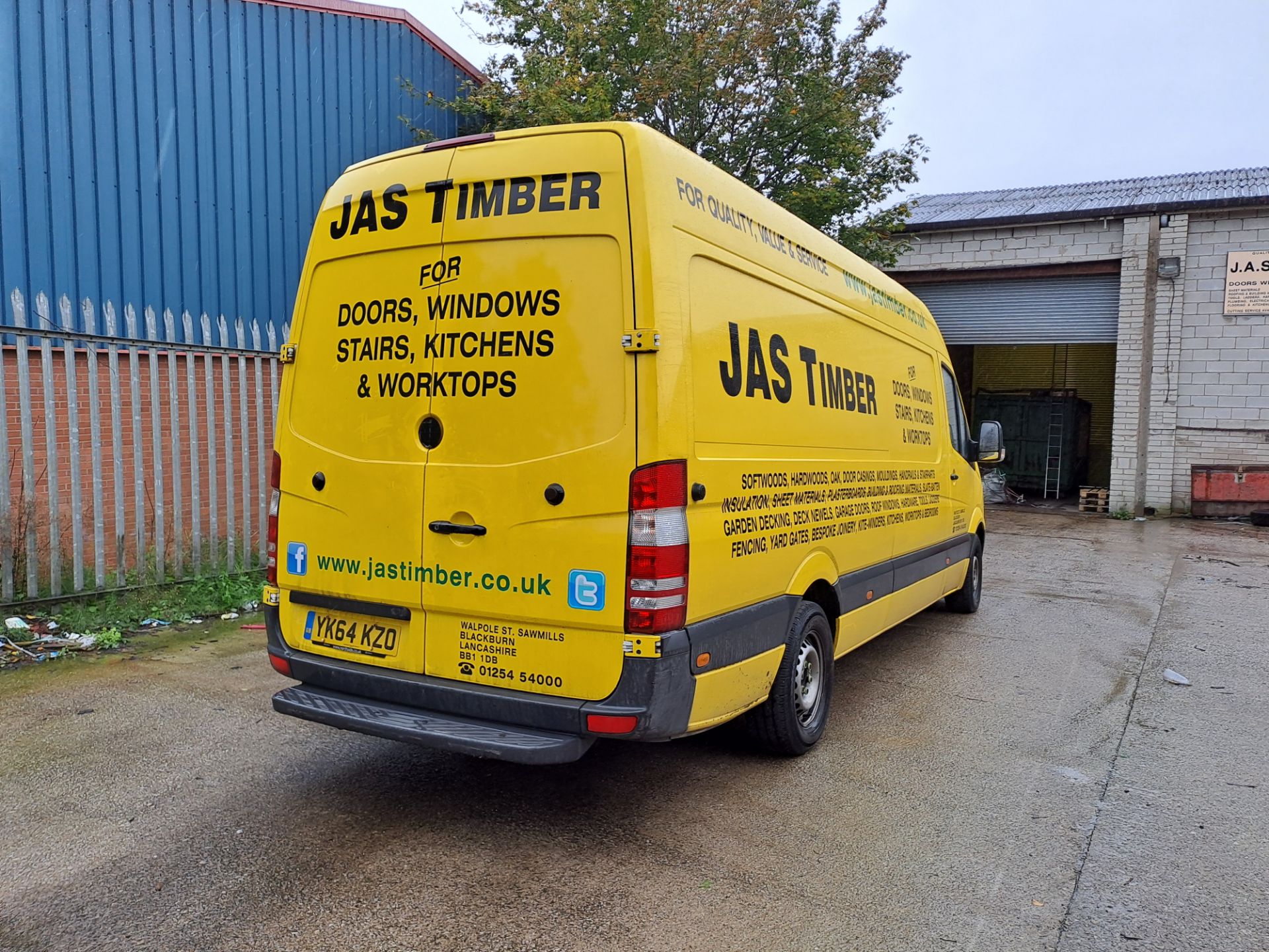 Mercedes Sprinter 313 CDI LWB high roof van, Registration no. YK64 KZO, DOR: Sept 2014, Indicated - Image 2 of 10