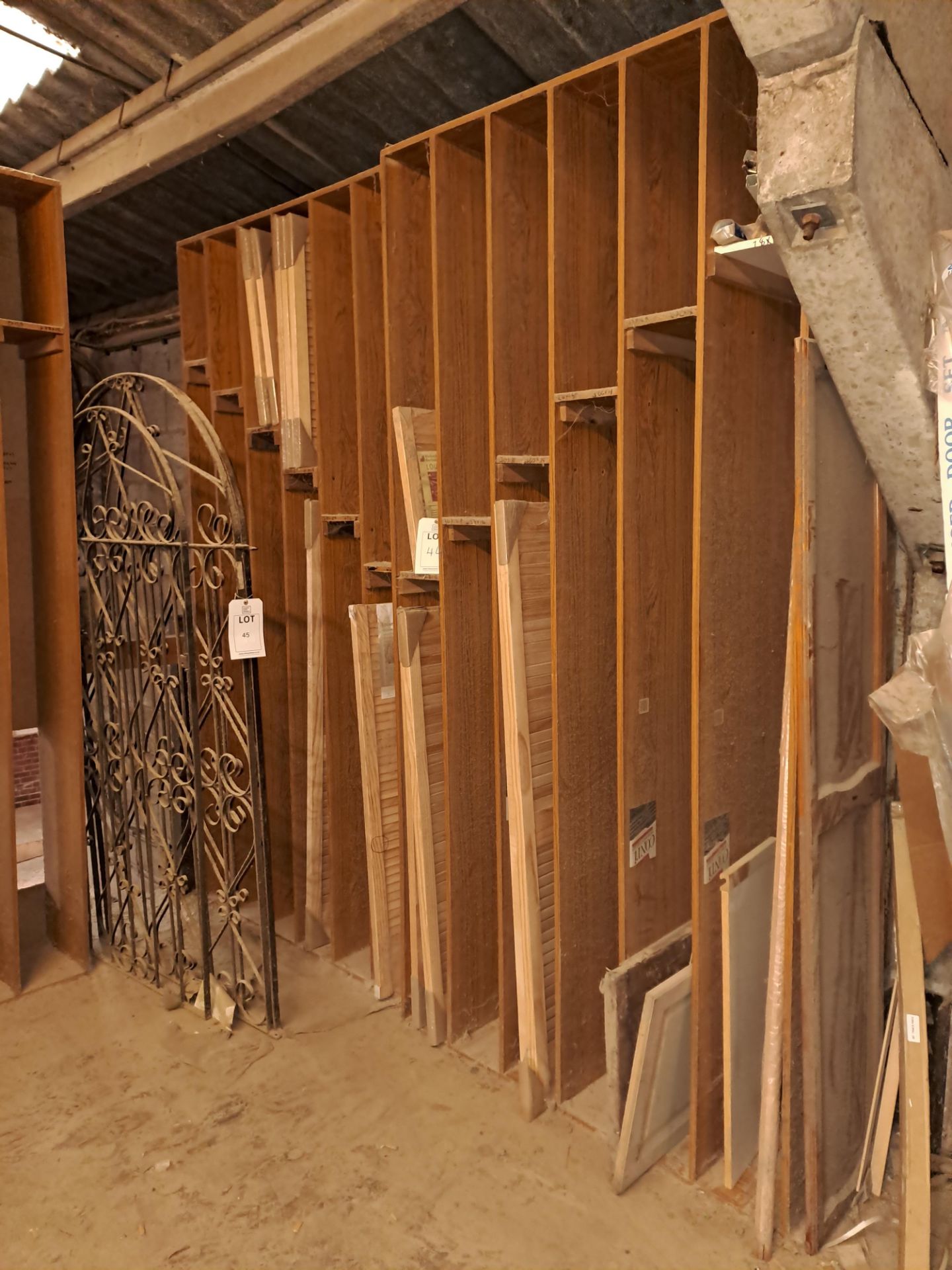 Quantity of various sized louvre doors, to 3 racks (Racks excluded) - Image 3 of 5