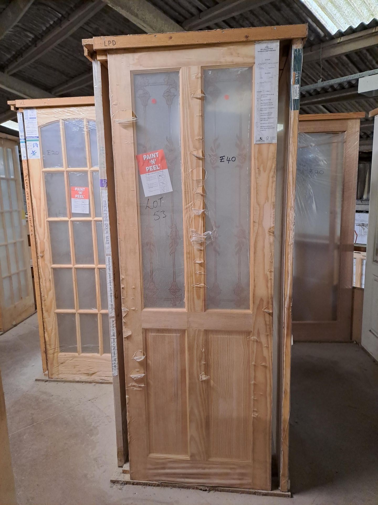 Quantity of various internal and external display doors, approx. 60 Please ensure sufficient - Image 6 of 10