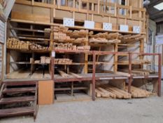 Quantity of various timber lengths, skirting etc. to 1 x rack (Racks excluded) Please ensure
