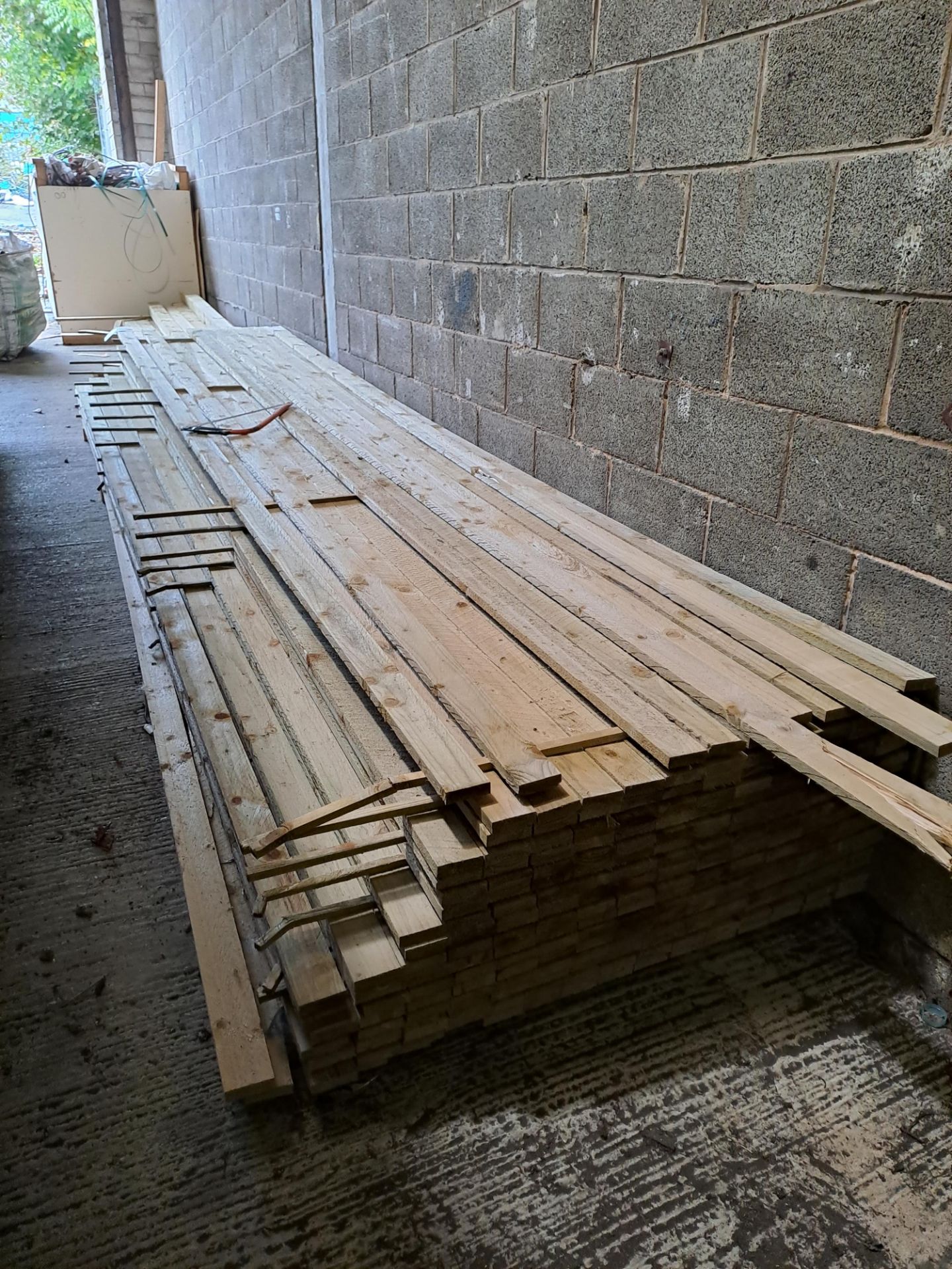 Quantity of rough sawn timber lengths, circa 4.8m long Please ensure sufficient resource / - Image 3 of 4