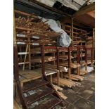 Contents to 2 x racks to include profile, skirting board, timber lengths, bannister, etc. (various