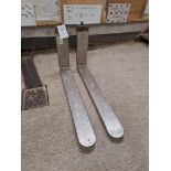 Set of forklift forks