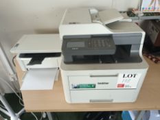 Brother DCP-L3550CDW printer and another printer