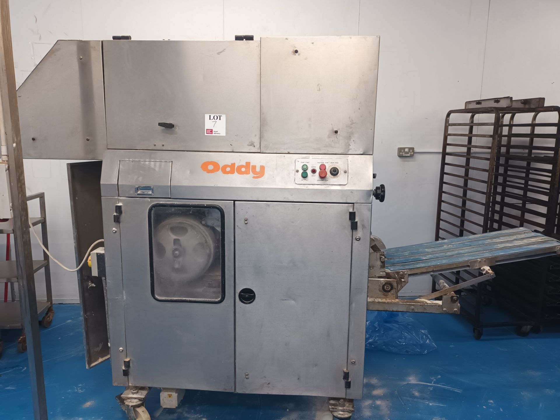 Oddy roll plant with pinner feeder line
