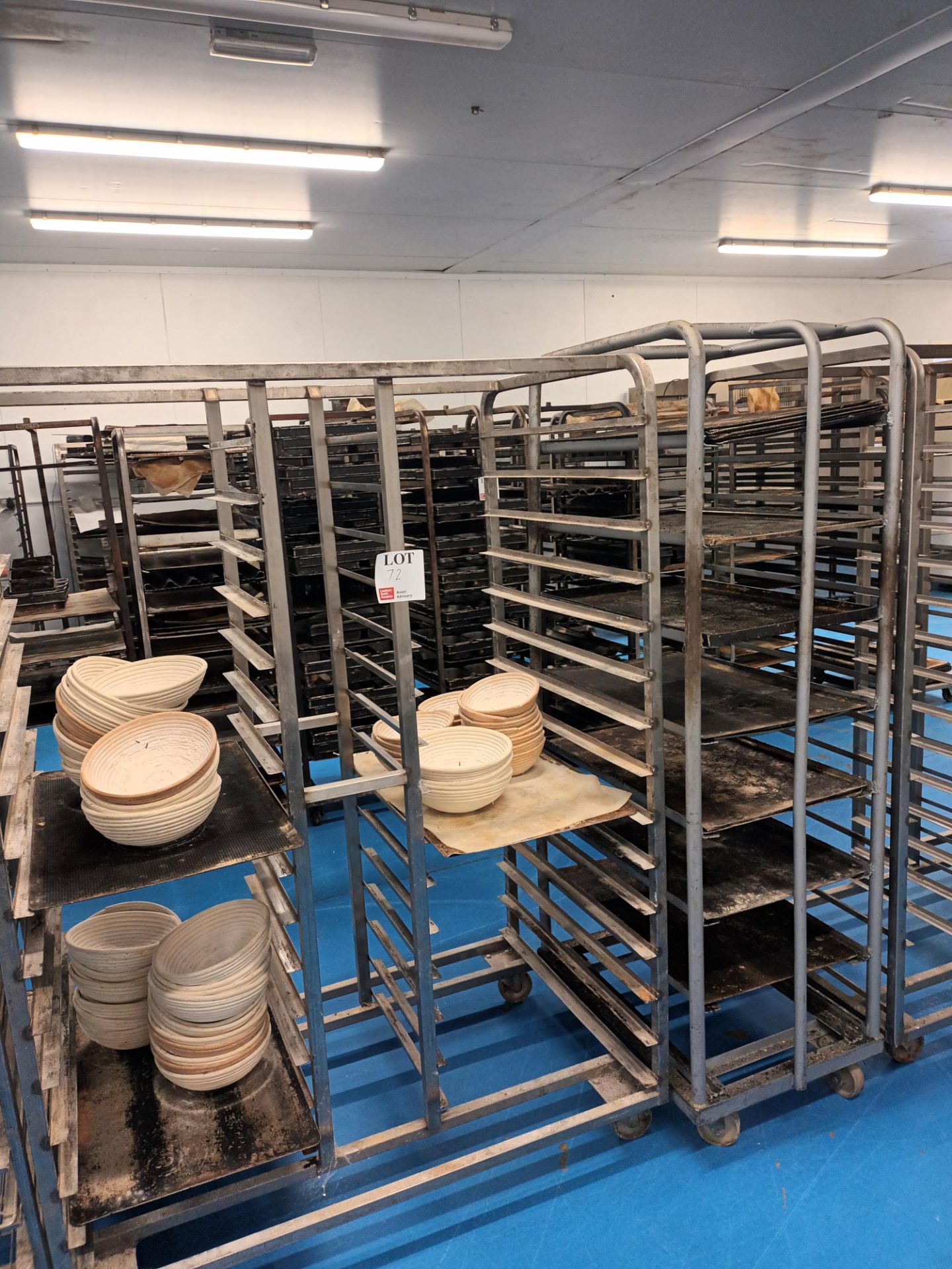 Various multi-tier steel baking trollies and racks - Image 3 of 5